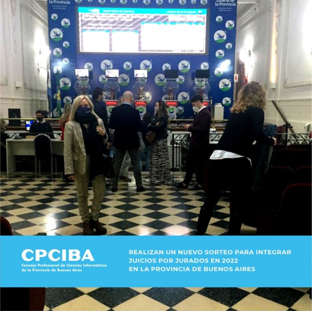 CPCIBA oficia de entidad veedora del nuevo sorteo de juicios por jurados de Provincia