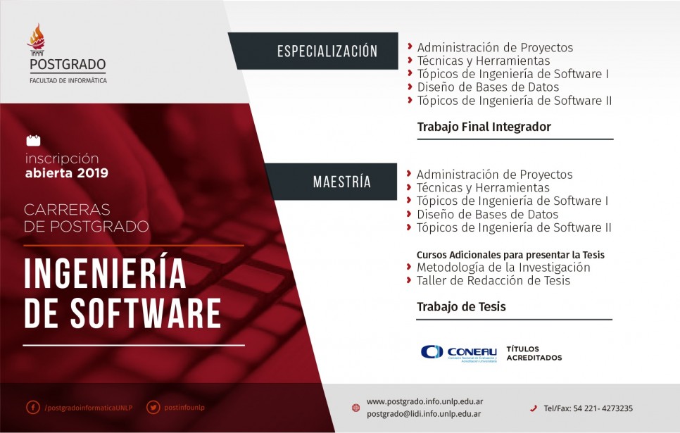 Carreras de postgrado: Ingeniería en Software