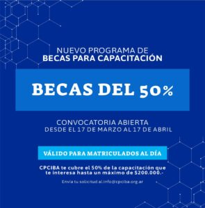PROGRAMA DE BECAS PARA CAPACITACIÓN BECAS AL 50%