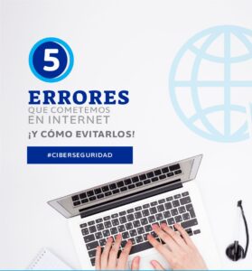 LOS 5 ERRORES MÁS COMUNES EN INTERNET