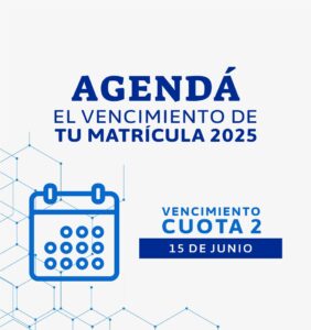 MATRÍCULA VENCIMIENTO CUOTA 2