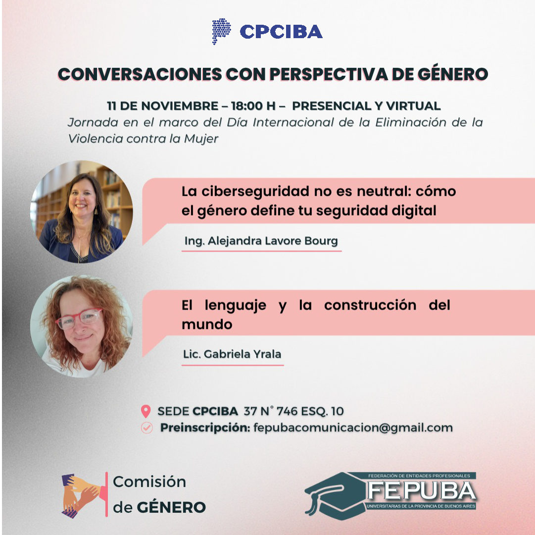 JORNADA SOBRE “CONVERSACIONES CON PERSPECTIVA DE GÉNERO”