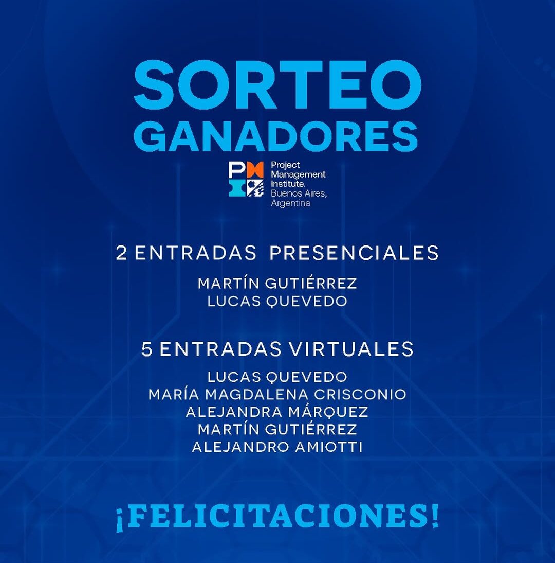 ¡GANADORES DEL SORTEO!