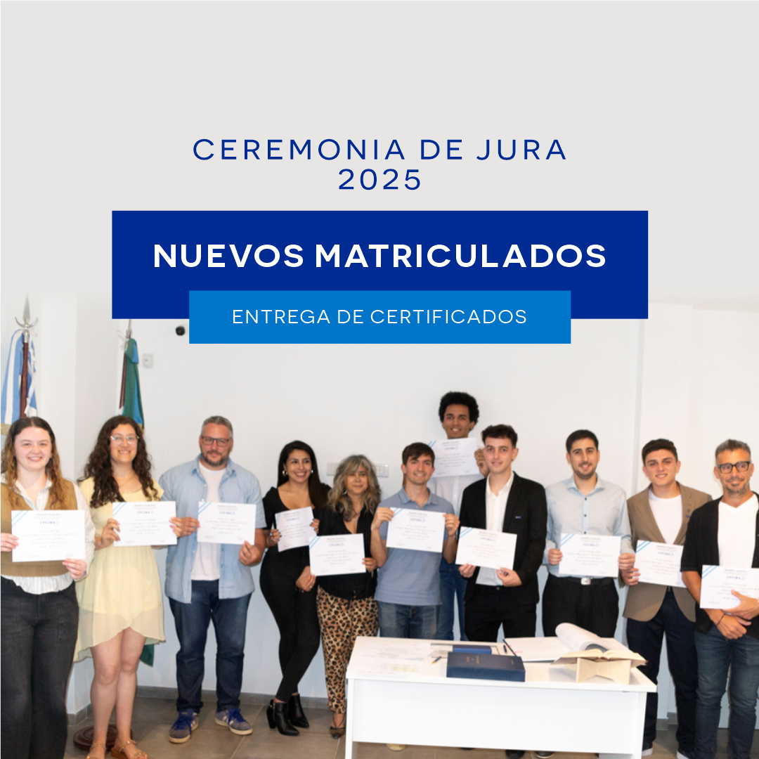 CEREMONIA DE JURA NUEVOS MATRICULADOS 2025