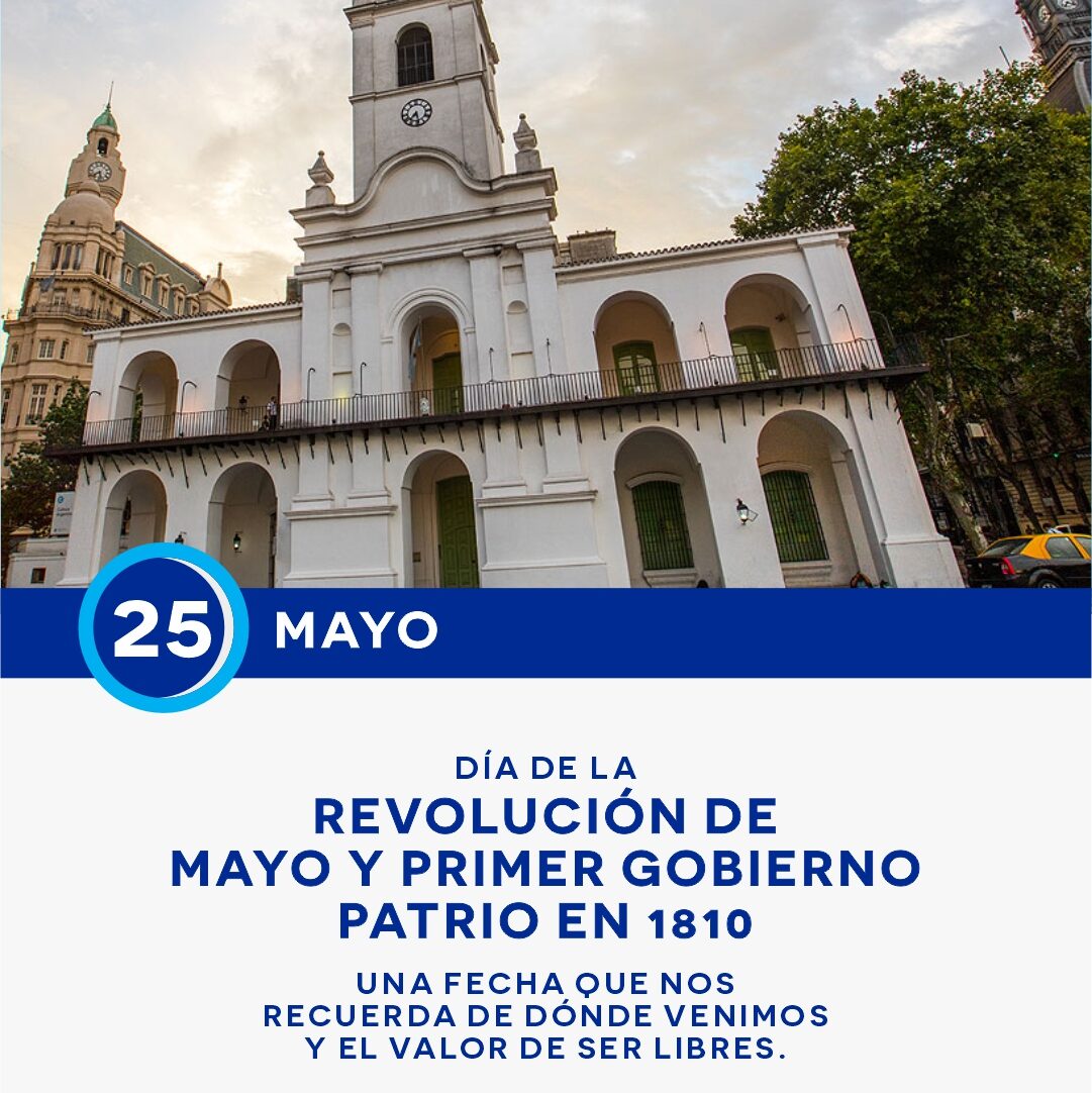 DÍA DE LA REVOLUCIÓN DE MAYO Y PRIMER GOBIERNO PATRIO EN 1810